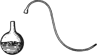 Pasteur's open Swan-neck flask