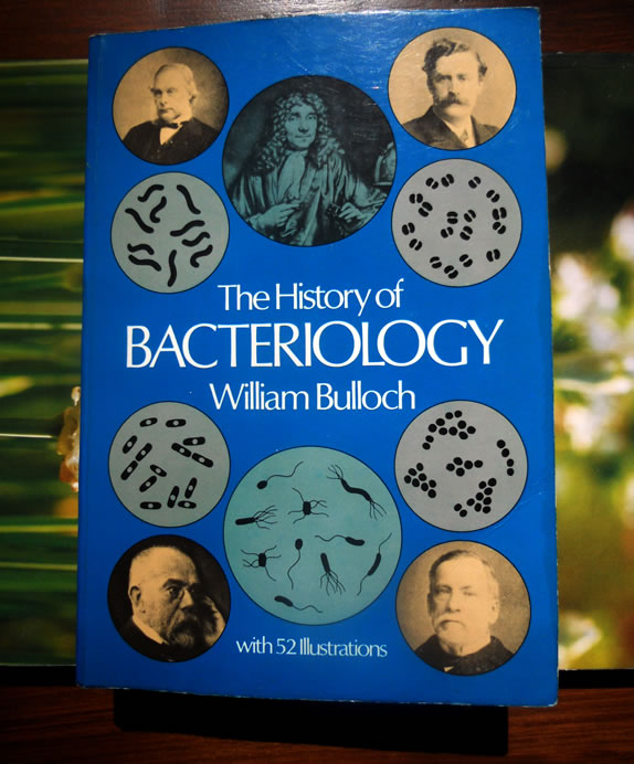 Cover page of The history of bacteriology